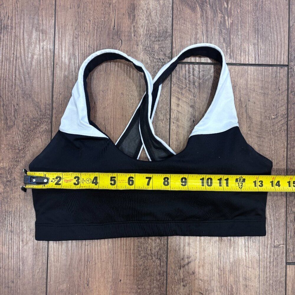 Victoria's Secret Black With White Straps Sport Bra Removable Padding - Medium - Picture 7 of 7